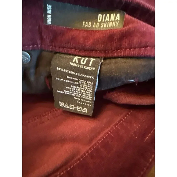 KUT FROM THE KLOTH size 2 DIANA HIGH RISE FAB AB SKINNY PANTS - Picture 5 of 5